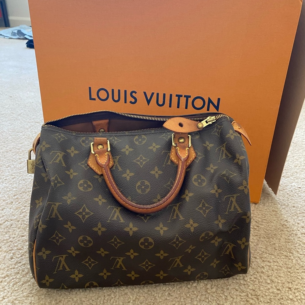 LOUIS VUITTON BROWN MONOGRAM SPEEDY 30